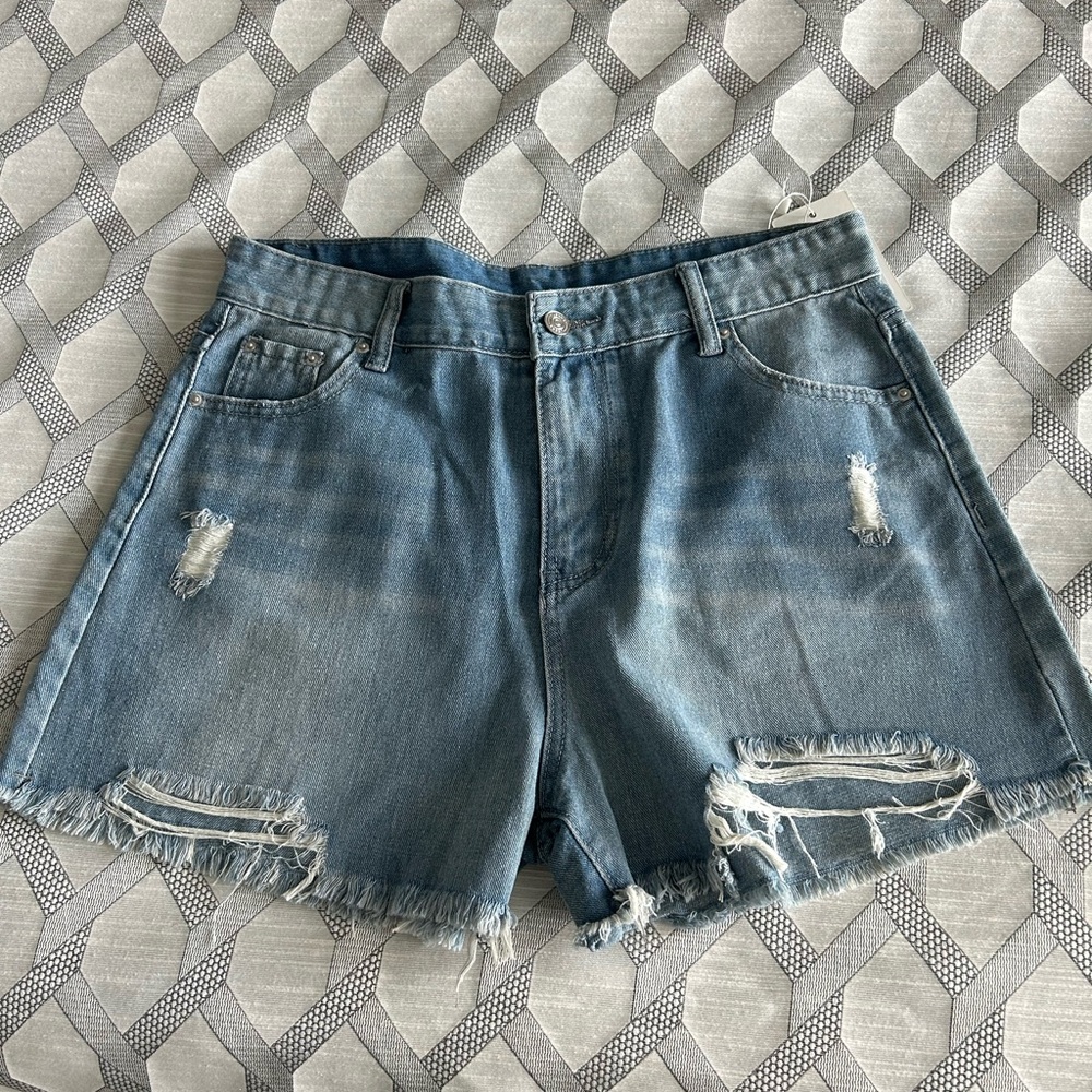 Denim light wash Distressed Women Jean Shorts NWT various sizes